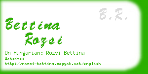 bettina rozsi business card